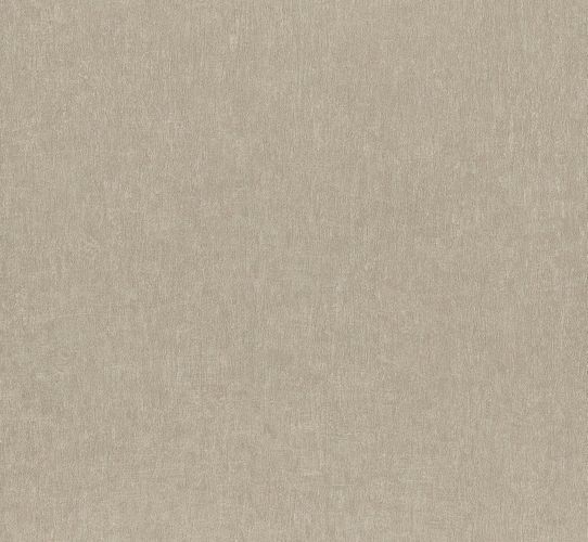 Non-woven wallpaper taupe plain structure 77856