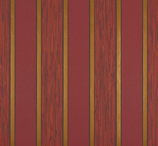 Non-woven wallpaper red orange stripes At Home Marburg 56929