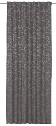 Loop curtain grey non-transparent 140x255 cm 197506