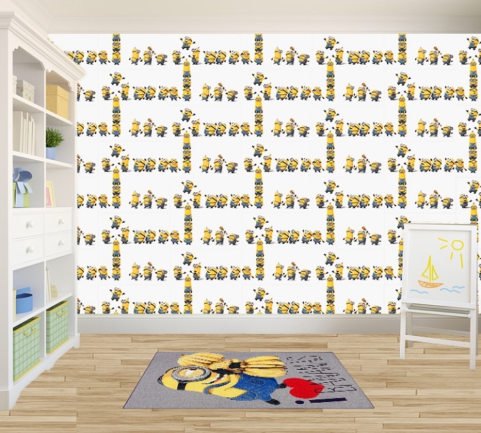 Kids Carpet Minions Banana Boys Girls Play Carpet 95x133cm
