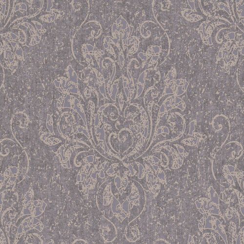 Non-woven wallpaper purple beige baroque Indigo Rasch Textil 226248