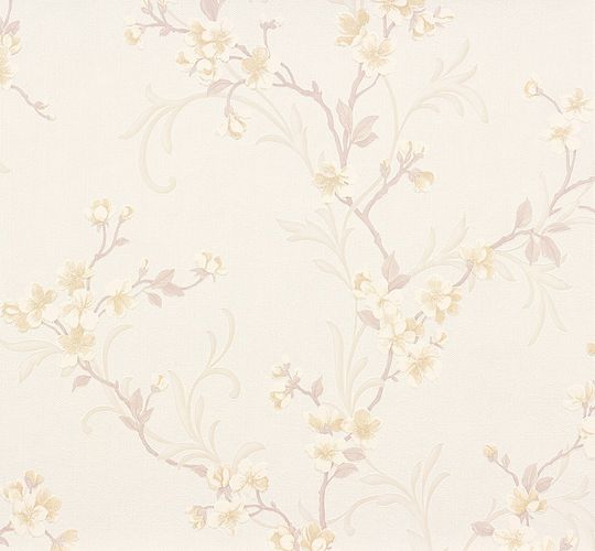 Wallpaper white rose flowers Fame Erismann 6933-21