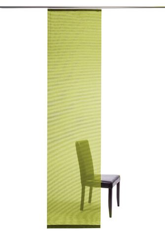 Curtain plain green semi-transparent 60x245 5802-24