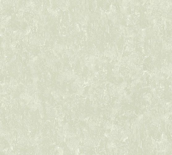 Non-woven wallpaper mottled plain green glossy 30423-3