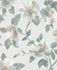 Non-woven wallpaper Erismann Make Up flower white green 6982-18 1