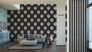 Room wallpaper Bling Bling baroque glitter black white 3139-50 5