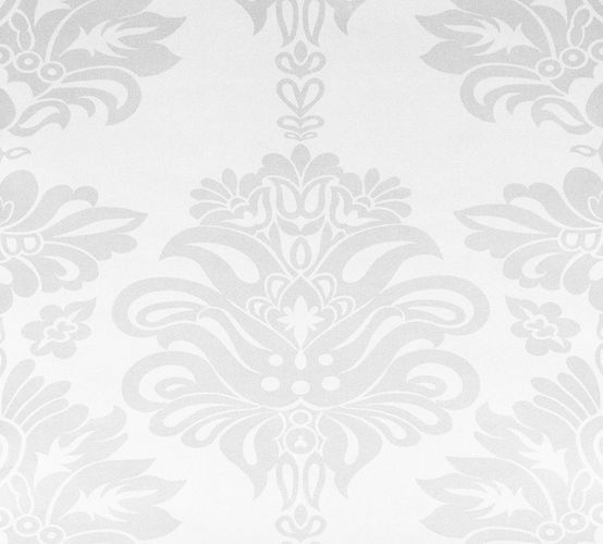 Exclusive wallpaper Rasch Textil baroque white silver 294543