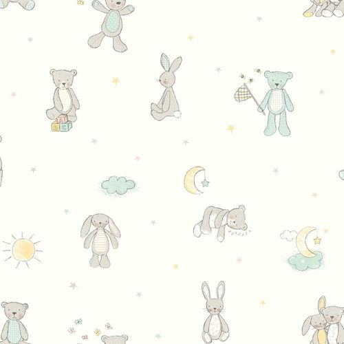 Kids Wallpaper Boy Girl animal white grey 667400