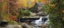 Photo wallpaper watermill water fall forest trees nature | paper non woven Des-29 1