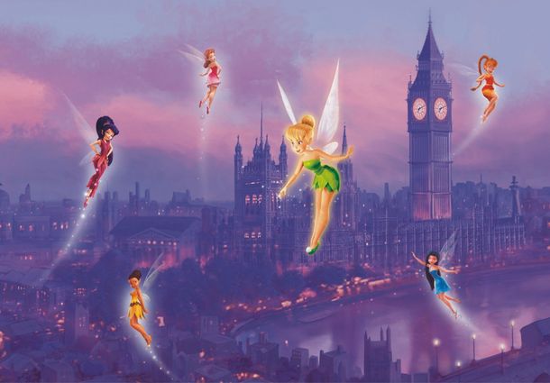 Photo wallpaper Disney fairies Tinkerbell kids girls | paper non woven Des-37