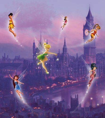 Photo wallpaper Disney fairies Tinkerbell kids girls | paper non woven Des-112