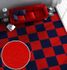 Room picture Carpet Tile Jive Needle Felt self-adhesive plain red 2