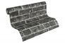 Roll Wallpaper stone bricks AS Creation grey black 30682-2 2