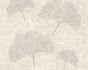 Example Wallpaper nature leaf AS Creation Borneo Wallcover cream grey silver 32265-3 1