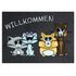 Door Mat Dirt Barrier Mat Cats Pets Animal Comic 50x70cm 1