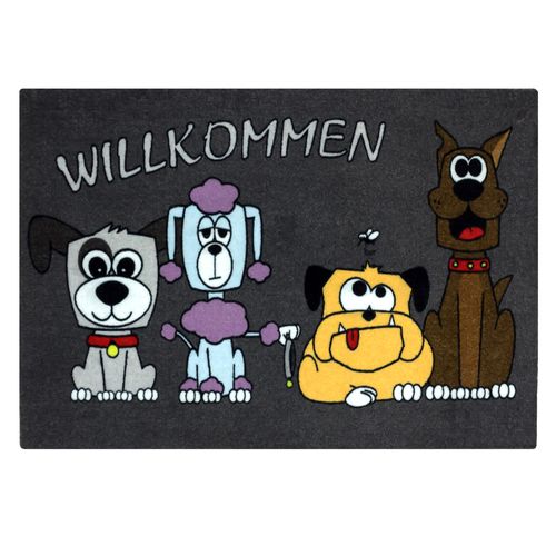 Door Mat Dirt Barrier Mat Dogs Pets Animal Comic 50x70cm