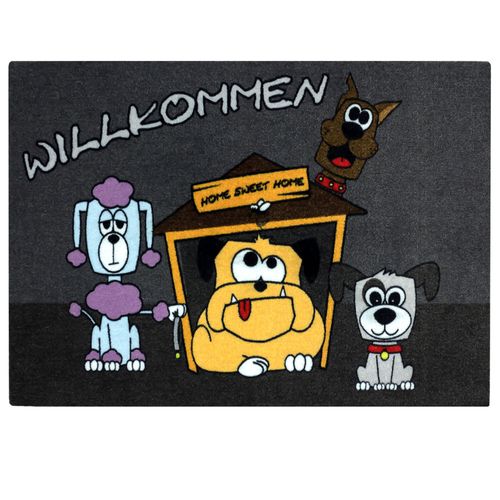 Door Mat Dirt Barrier Mat dogs Pets Welcome Comic 50x70cm