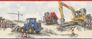 Kid's Border Building Dredger beige grey Rasch 293609 1