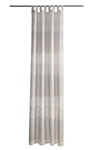 Loop Curtain Stripes Drape Homing non-transparent 140x255cm beige grey 5873-08