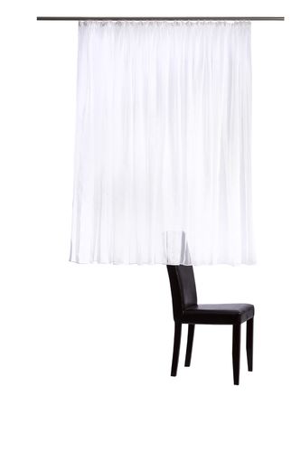 Curtain Drape Plain Design white 145x450cm Homing 5857-00