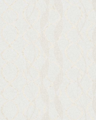 Wallpaper graphic loops gloss cream Marburg La Vie 58123