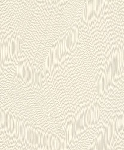 Article picture Non-woven wallpaper Rasch Deco Style waves white creamgrey 400359