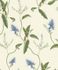 Wallpaper Rasch Passepartout leaves floral nature white blue 605730 1