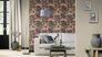 Room picture Wallpaper Rasch Passepartout granules beige grey 606645 3