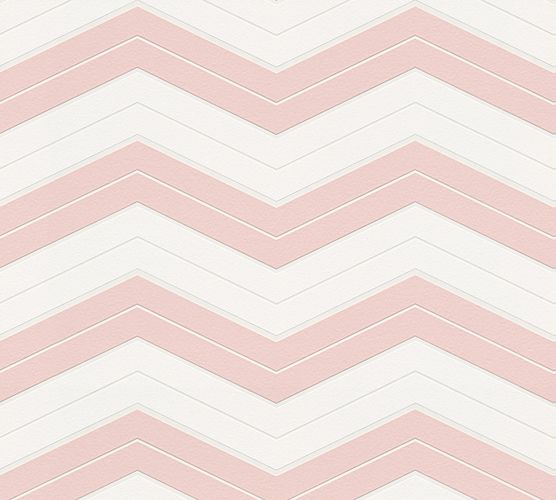 Article Non-woven Wallpaper Designdschungel Ethno zigzag rose 34242-2