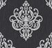 Wallpaper glitter baroque black grey P+S Opal 02491-10 1