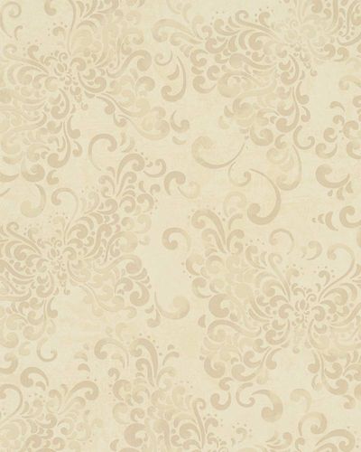 Wallpaper baroque light yellow metallic Marburg Catania 58653