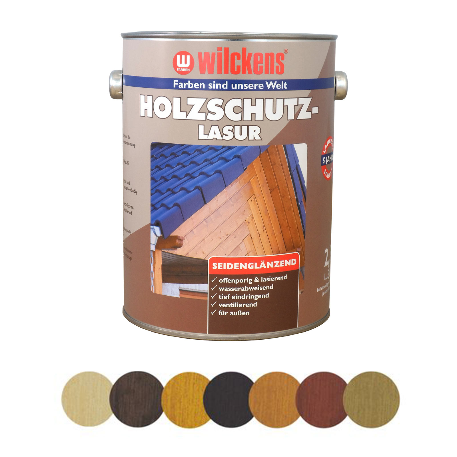 Wood Stain Protection Glaze 7 Colours 750ml Wilckens