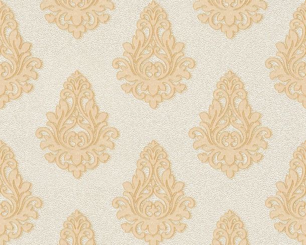 Wallpaper baroque white beige Gloss Architects Paper 95981-1