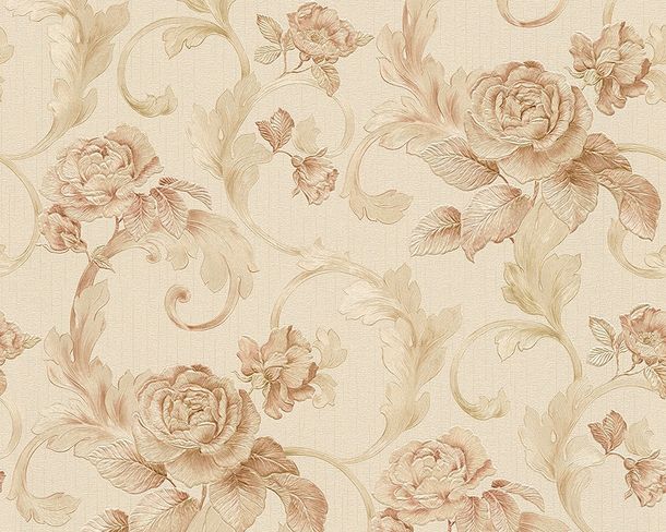 Article picture Wallpaper tendrils roses cream beige Gloss Architects Paper 95983-3