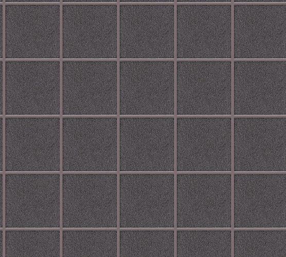 Article picture Wallpaper tiles anthracite metallic Architects Paper 30672-1