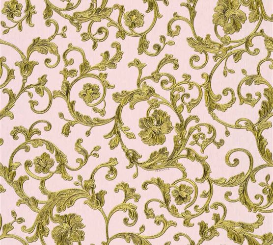 Wallpaper Versace Home floral rosé gold glitter 34326-4