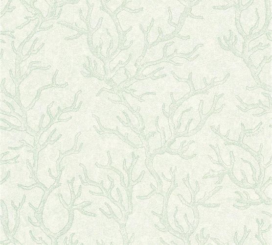 Wallpaper Versace Home coral green white Metallic Versace 34497-3