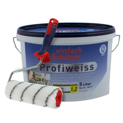 Decorator Set with Paint Roller Decorator 18cm + Wall Paint 5 liters