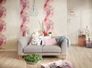 Wallpaper nature butterfly cream pink AS Creation 34451-1 2