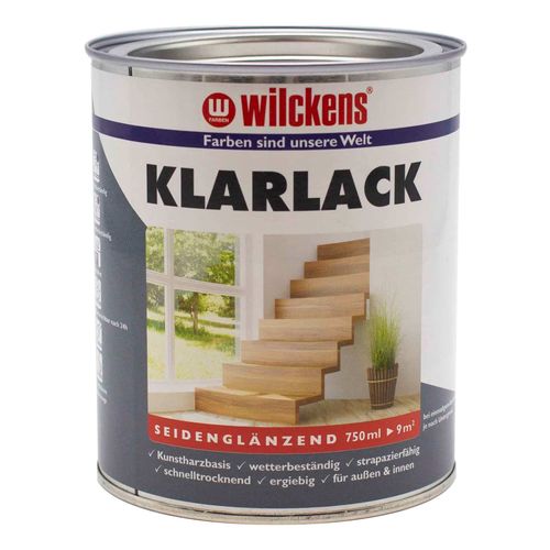 Wilckens Clear Lacquer Varnish transparent silk-gloss 750 ml