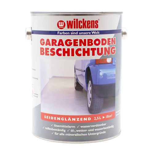 Wilckens Garage Floor Paint Coating silver grey 2.5 L