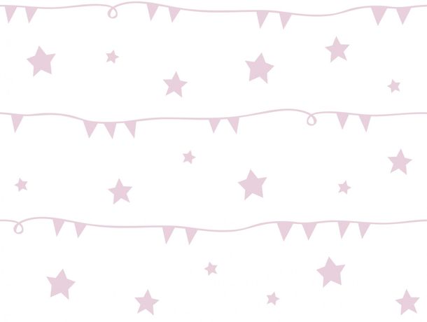 Article picture Kids Wallpaper Rasch Textil garland stars rose U3026-2