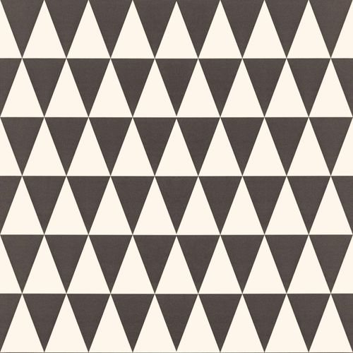 Wallpaper Rasch Textil Greenhouse triangles black white 128845