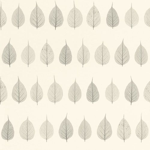 Wallpaper Rasch Textil Greenhouse leafs nature white grey 128846