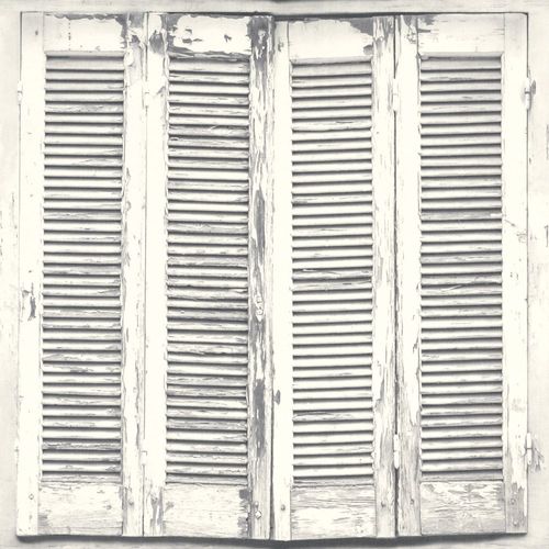 Wallpaper World Wide Walls window shutter white grey 138882