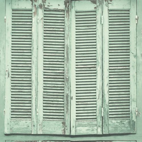 Wallpaper World Wide Walls window shutter grey green 138883