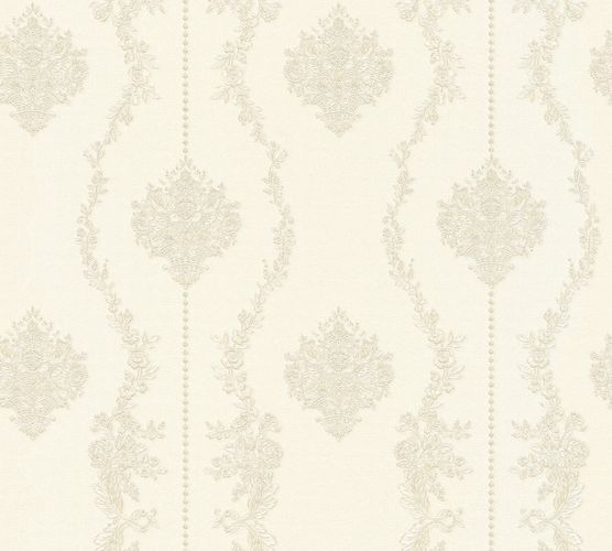 Article picture Wallpaper baroque white silver gloss Chateau 5 AS Creation 534493-3