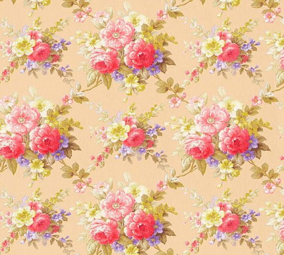 Wallpaper flower colourful gloss AS Creation 34508-2