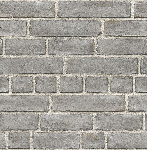 Wallpaper Rasch Textil Restored stone wall dark grey 024050