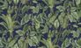 Wallpaper jungle motif dark blue green Erismann 6303-08 1